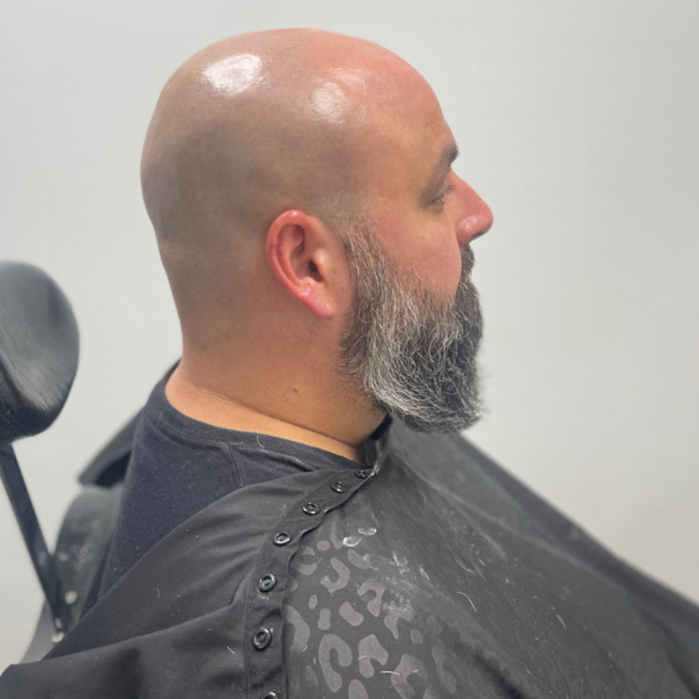 Full Head Shave at Ashley’s Barber Suite @ Real Life Studio Suite D in Columbia, TN