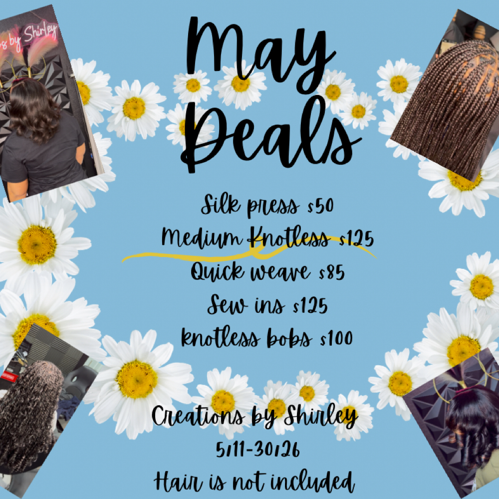 May Specials at Shirley Williams in Little Rock, AR