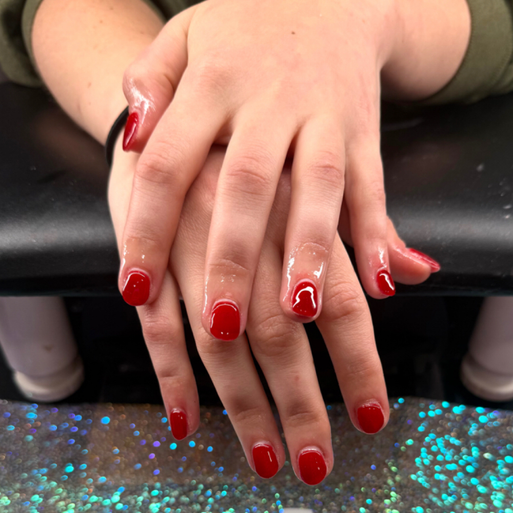 Builder Gel On Natural Nail at Serenity salon & beauty bar in Jacksboro, TN