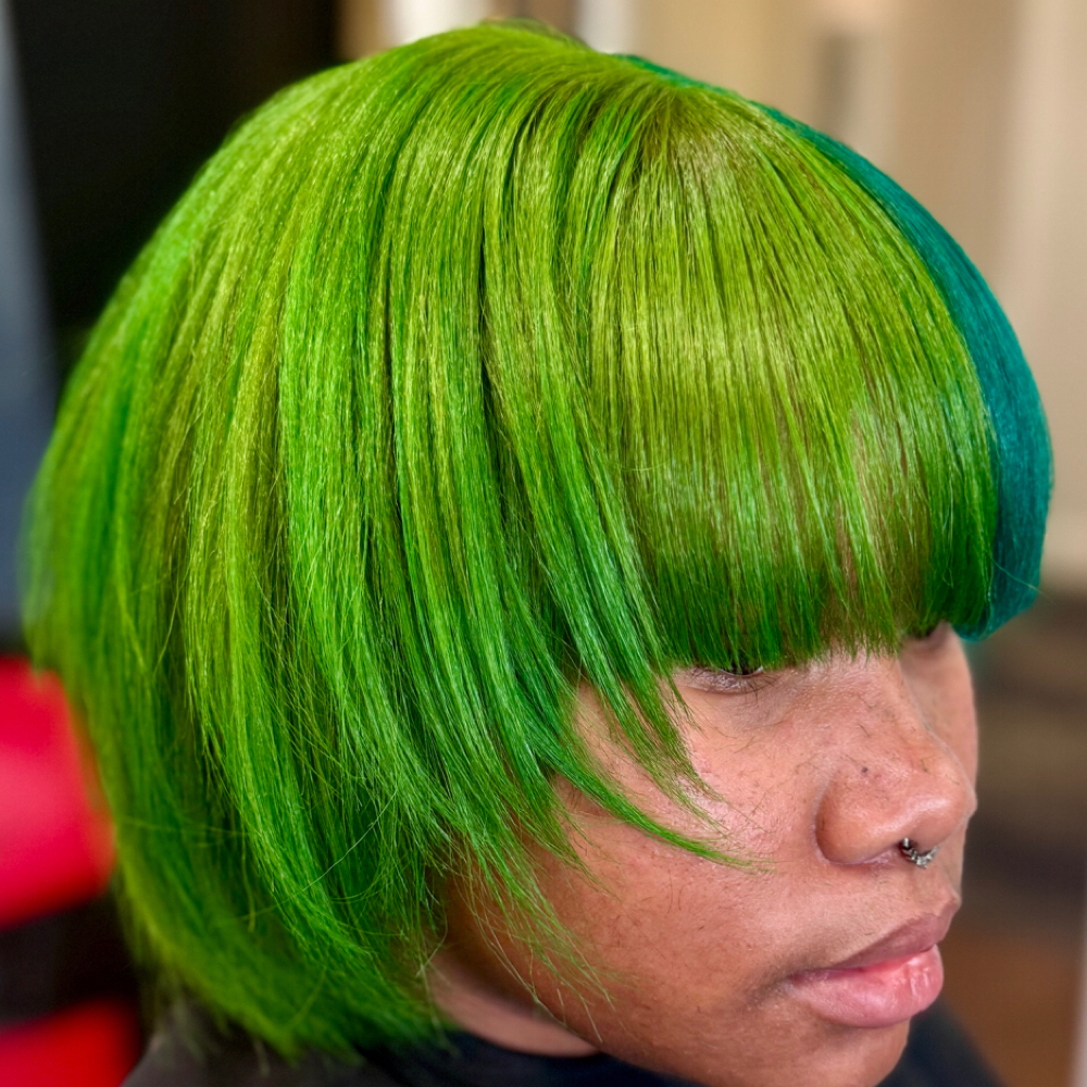 Creative Color Blow Dry and Curl at The edge beauty concept salon ny in Massapaqua, NY