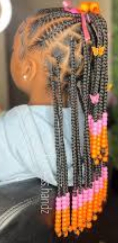 KIDS) Half Braids/box Braids