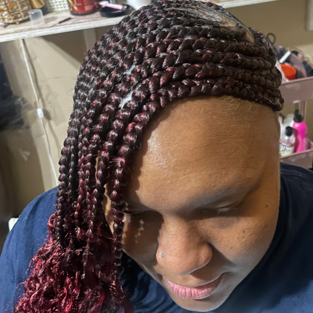 Small Feed-in Braids/Layers at Royal Miss Braids and Beauty in Battle Creek, MI