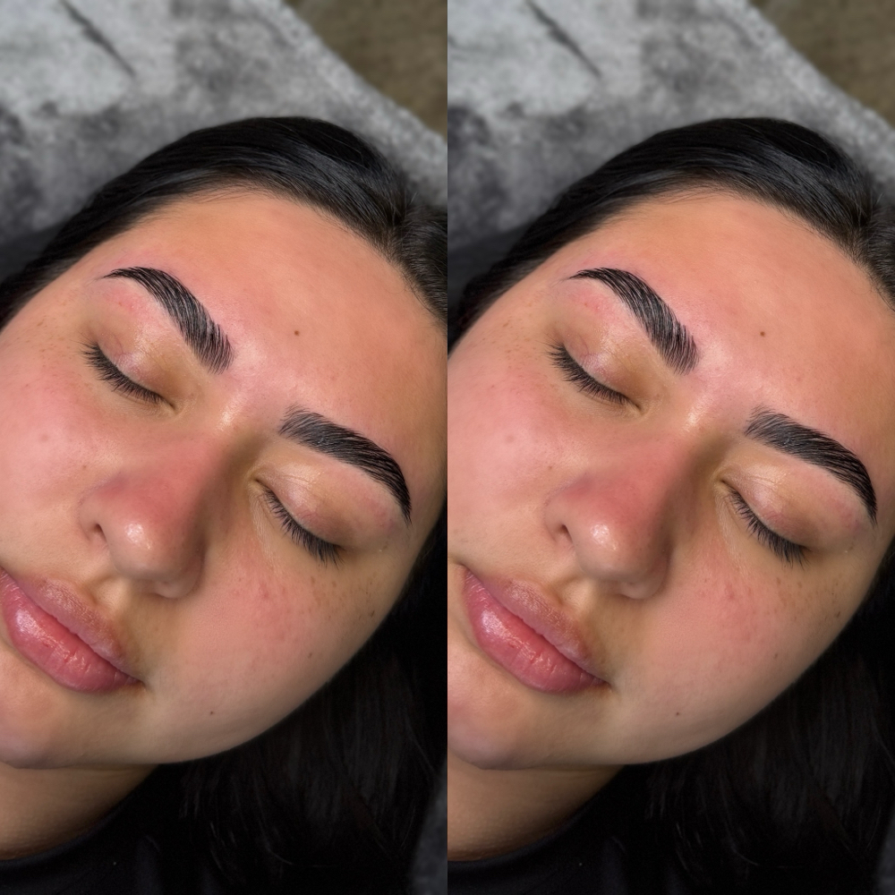 Brow lamnation+wax+tint at Lashesbylese in Houston, TX