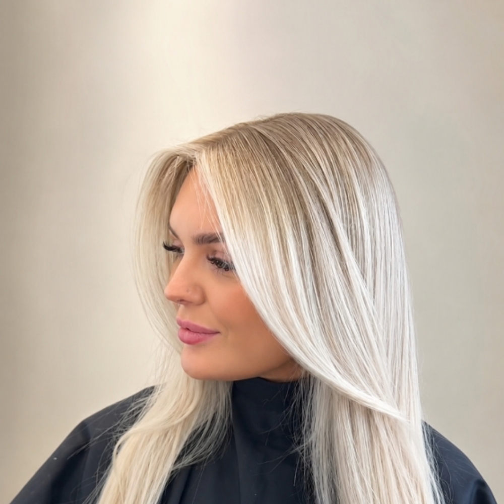 Full Highlights + Toner + Haircut at Dreamcuts and Styles Hair Salon in Fulshear, TX