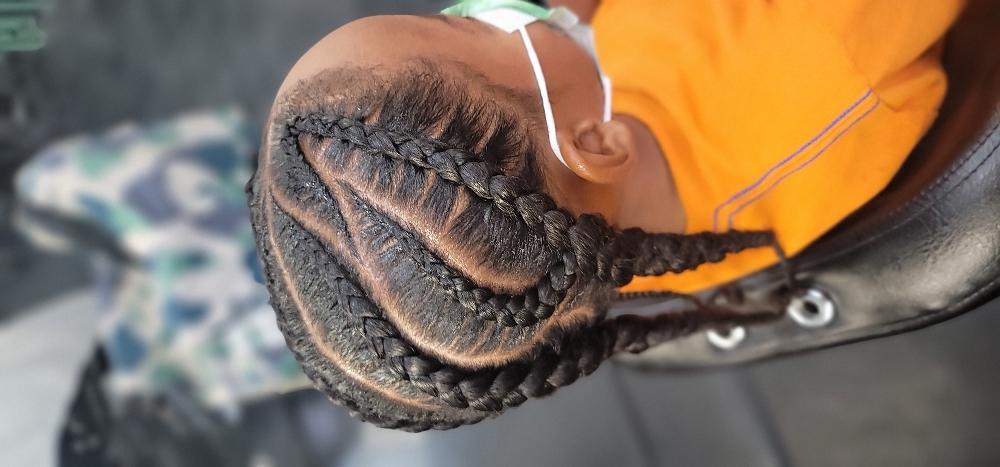 1-9 Braids on Full Head