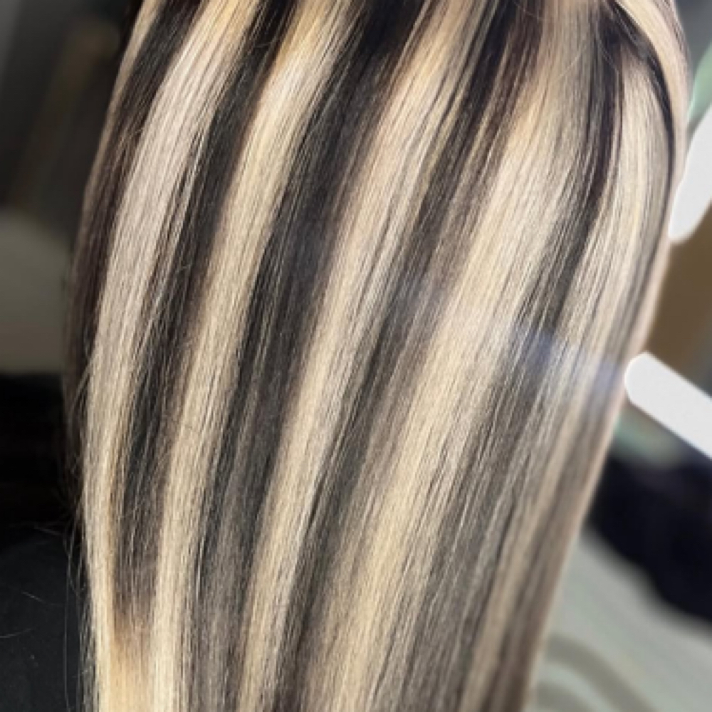 Dimensional High & Low Light at Hair by Hannah Fullerton in Marietta, OH