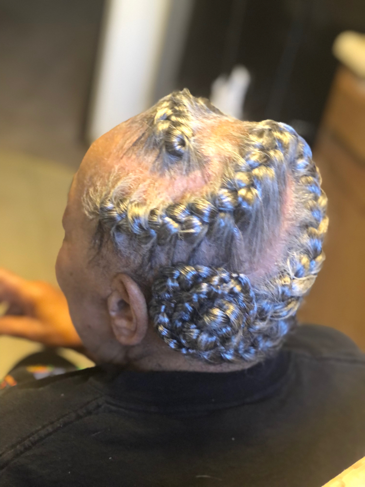 Two Underhand Braids W/ Weave