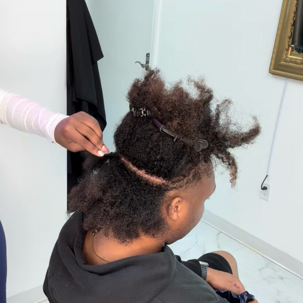 Pre-Parting at Hair By Kenz in Springfield, MO