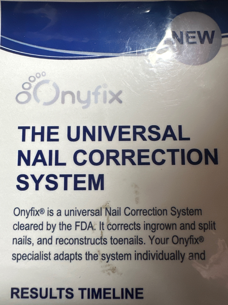 Dry E-file Pedicure  with Onyfix