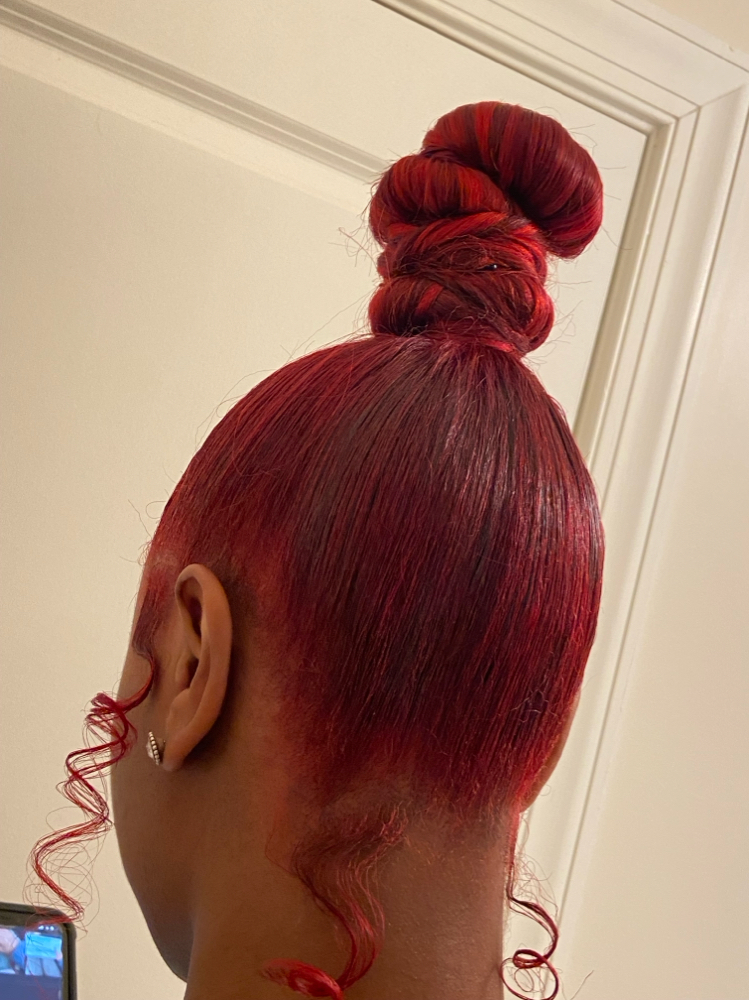 Top knot ninja bun (hair included)