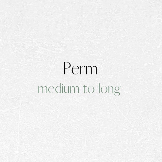 Perm (Medium/Long Hair)