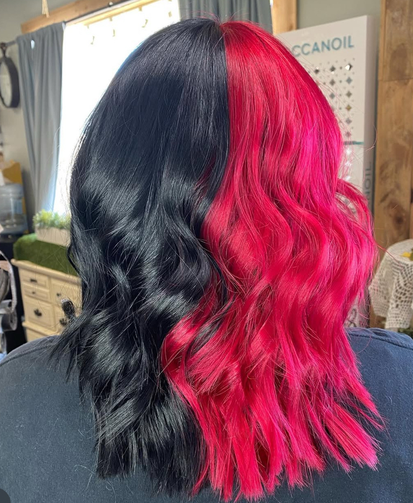 Color Block With Fashion Color at sincitystrands in Las Vegas, NV