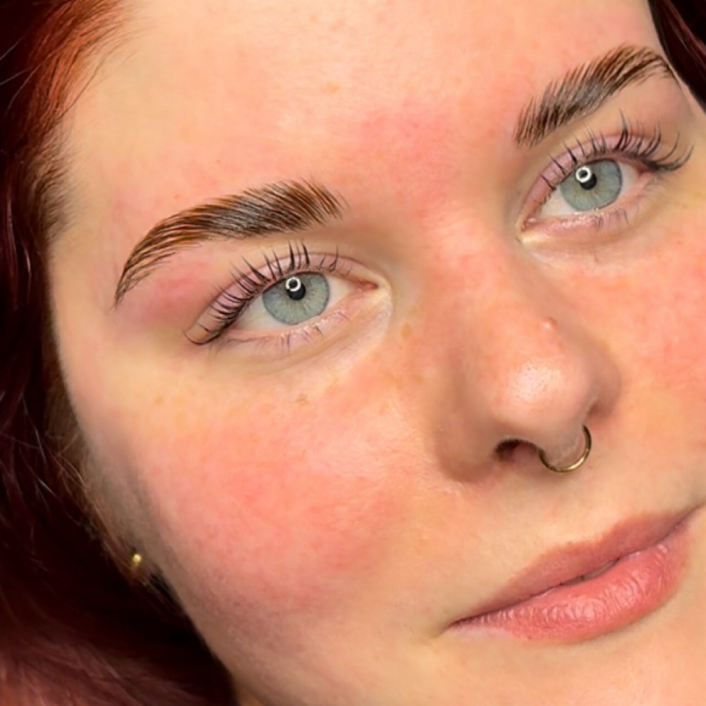 brow lamination & lash lift combo at twiinflame in Chattanooga, TN