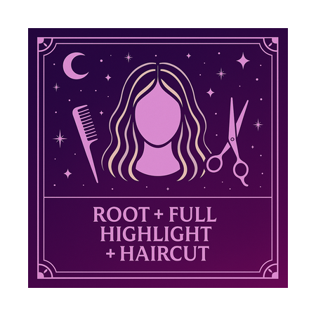 Root + Full Highlight + Haircut at Heartbreak Highlights in Apollo Beach, FL