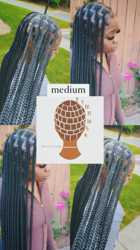 Medium Knotless/Box Braids