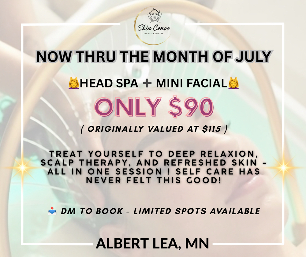 Head Spa ➕ Mini Facial $90