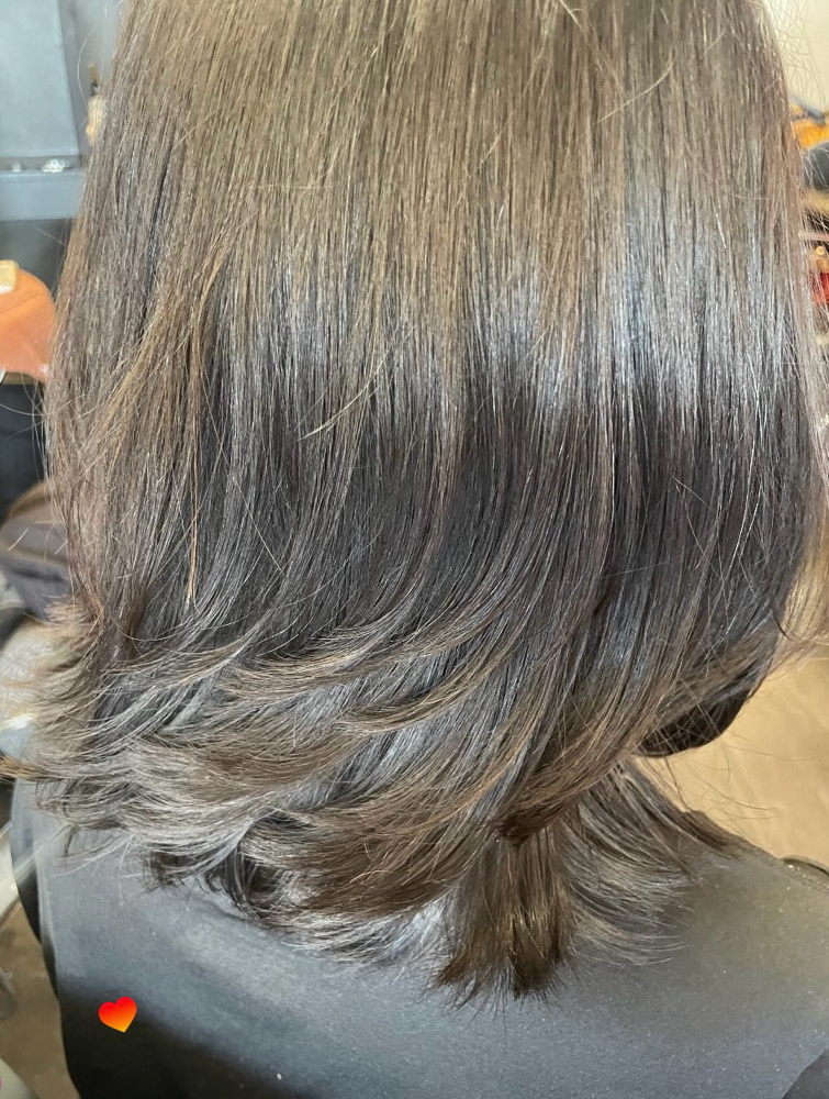 Layered Hair Cut And Style