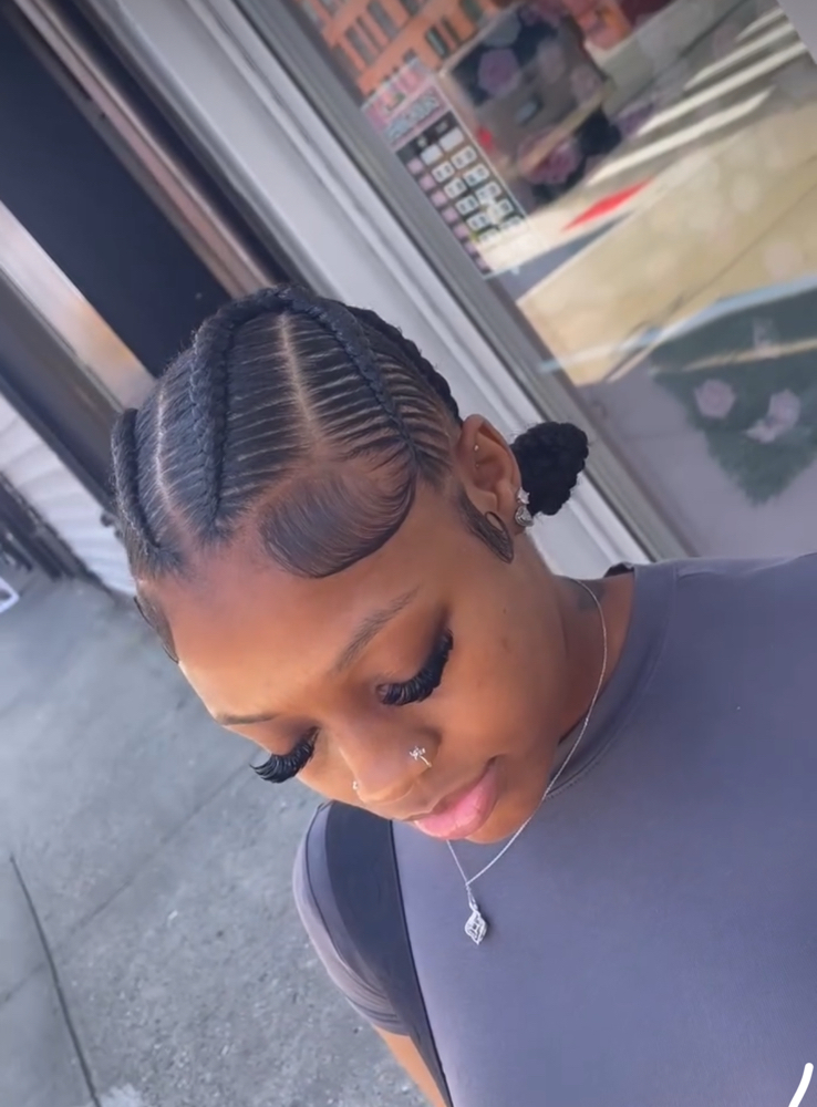4 Cross Braids at Gigi.hair boutique in Bronx, NY