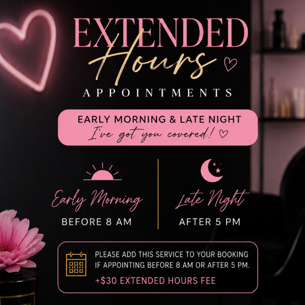 Extended Hours Appointments at Luxury Daisies in Arlington, TX