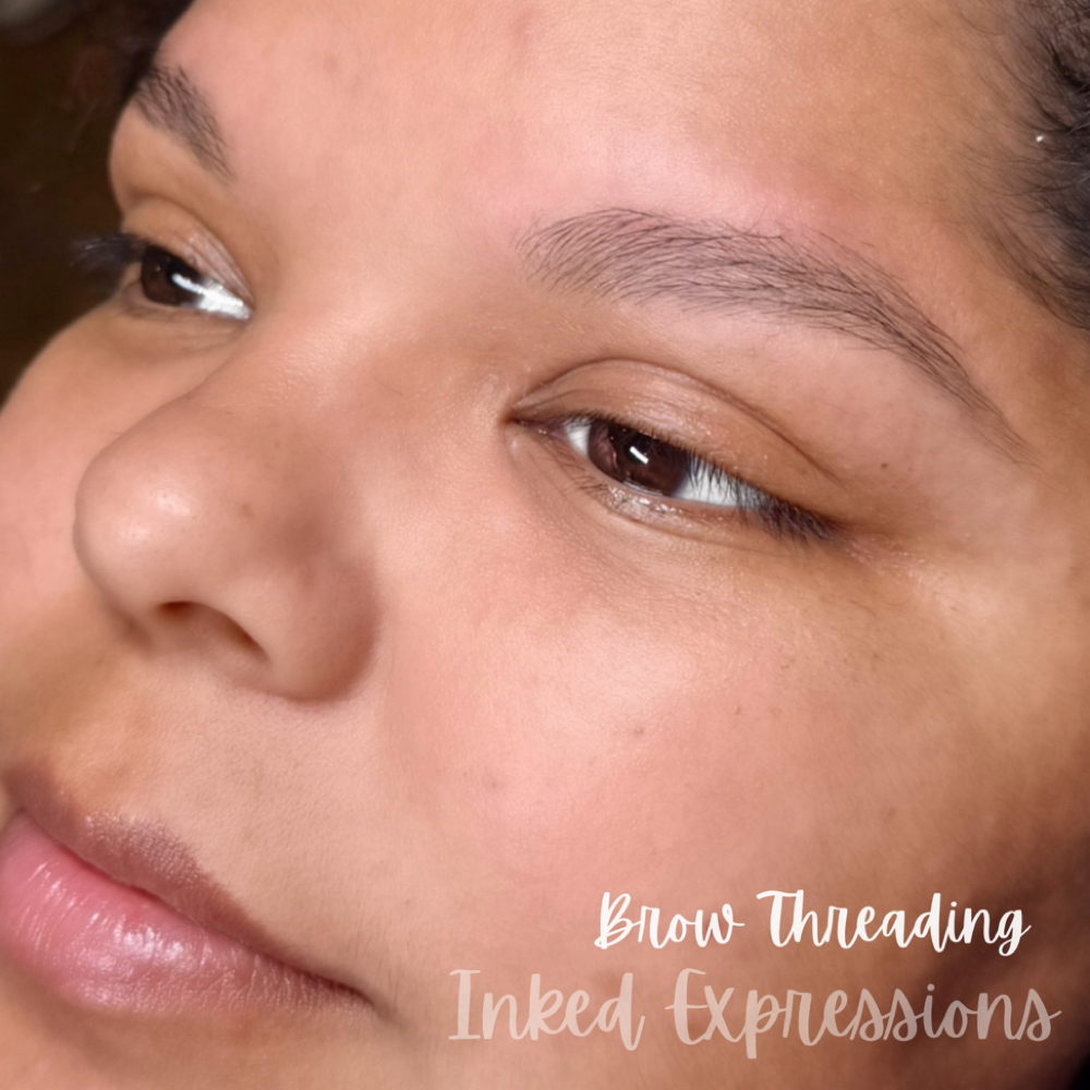 Brow Threading at Inked Expressions in Gainesville, TX