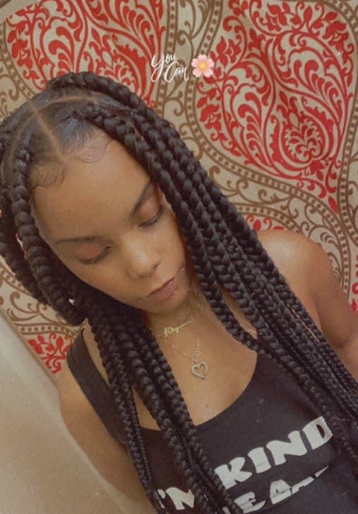 Large Knotless Braids