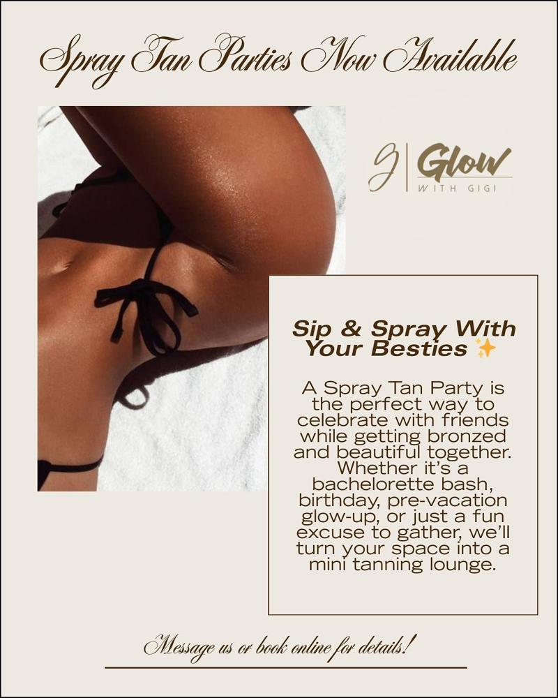 Spray tan party