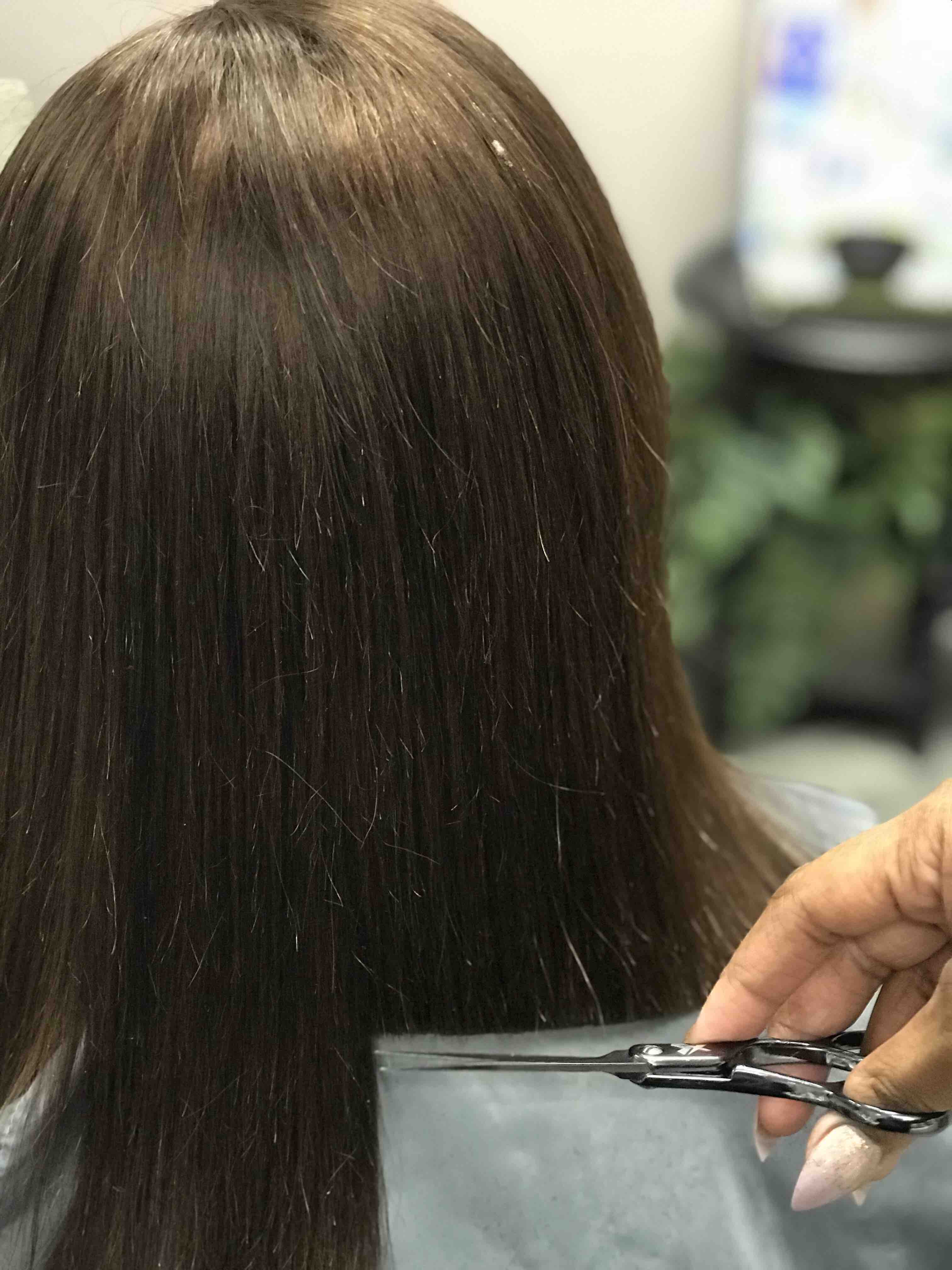 Deep condition/Trim/Flatiron