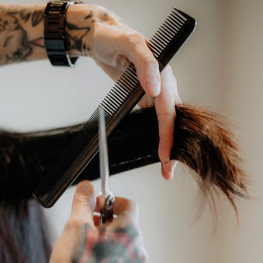 New Client Transformation Cut at Keenan Salon in Atlanta, GA