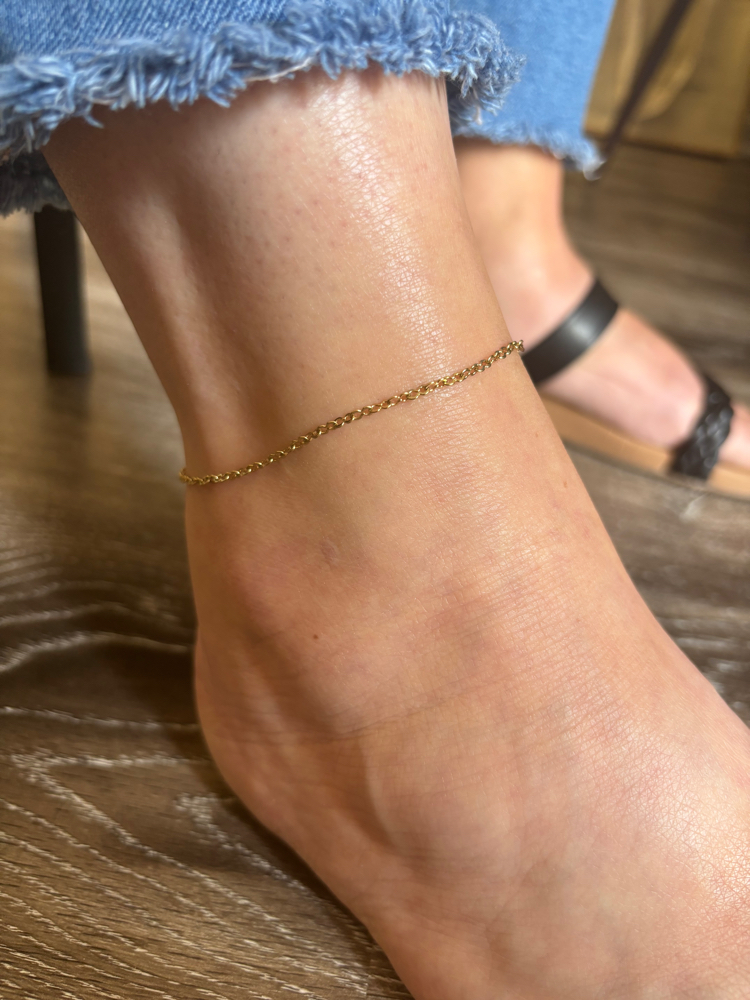 Permanent Anklet - Silver/Gold