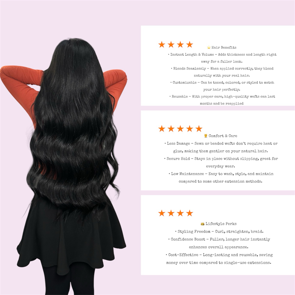 Weft Hair Extension Install