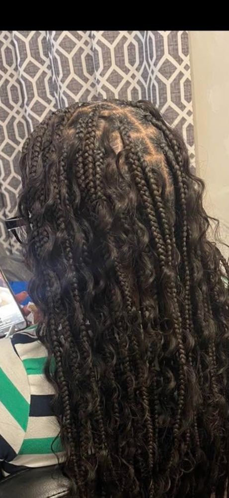 Boho Knotless Medium Butt Length