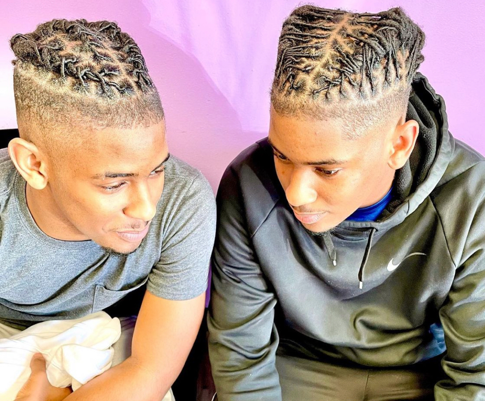 Partial Retwist Palm Roll (Man Bun)
