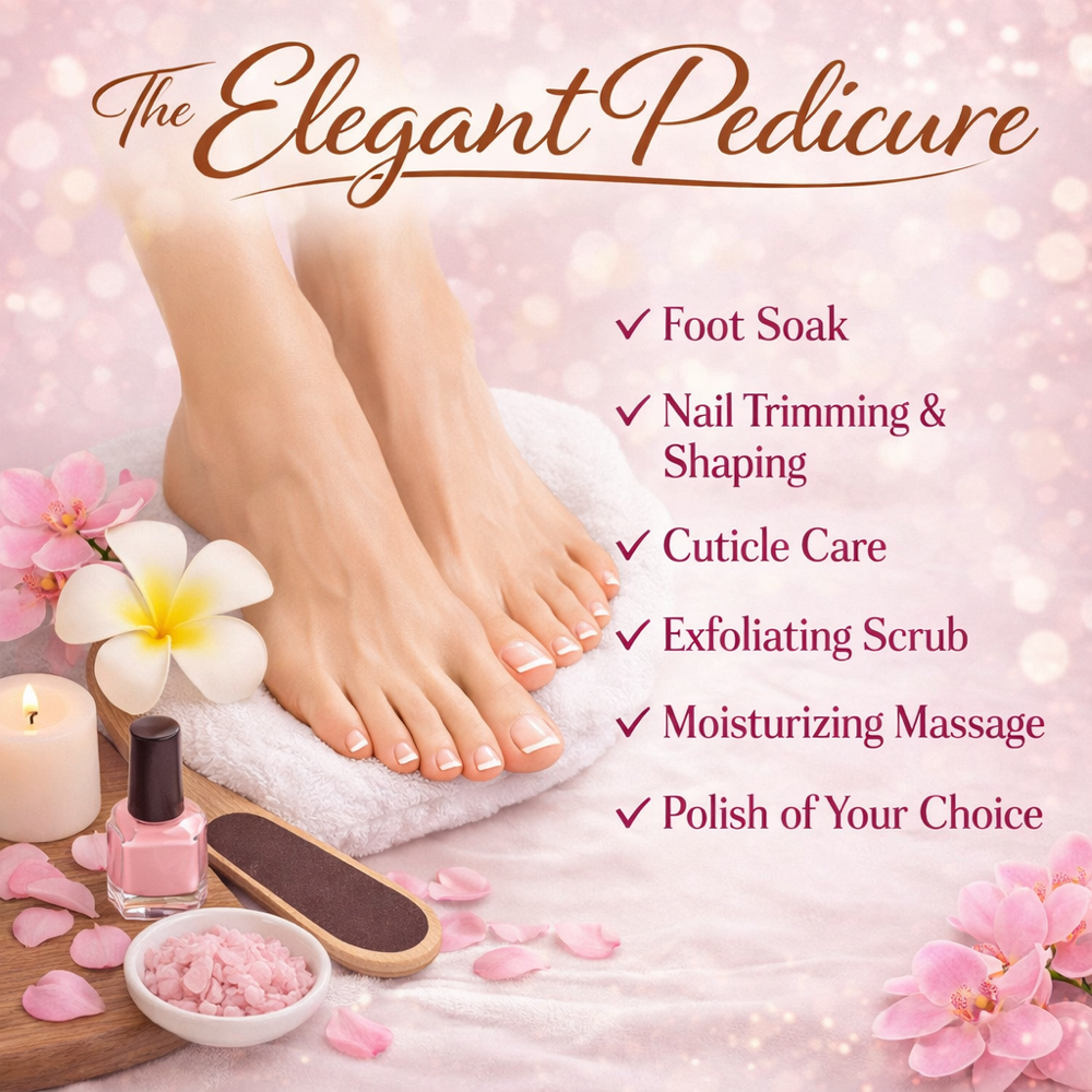 Elegant Pedicure 💎 at Prestigious Nails in Shelbyville, KY