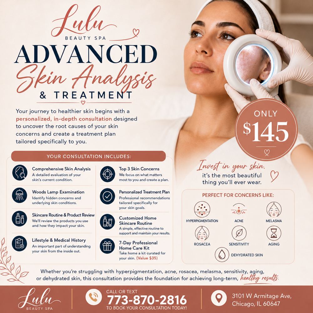 Advanced Skin Analysis & Treatment at Lulu Beauty Spa in Chicago, IL