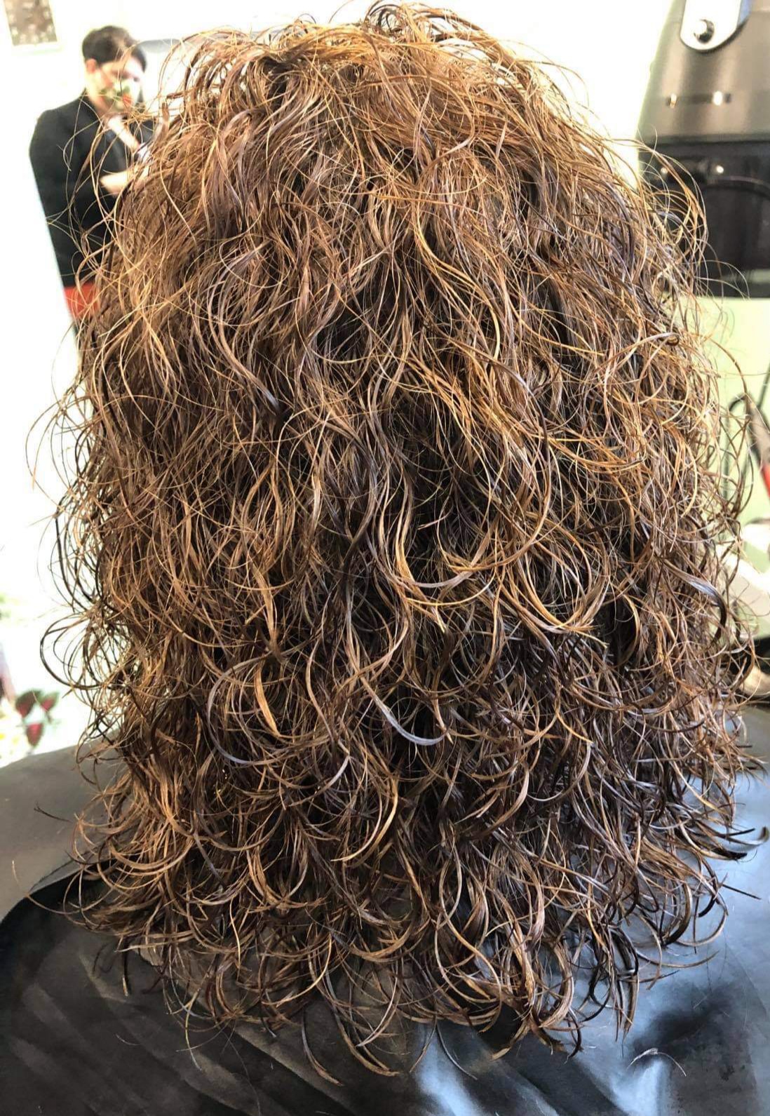 Spiral Perm- Below Shoulders