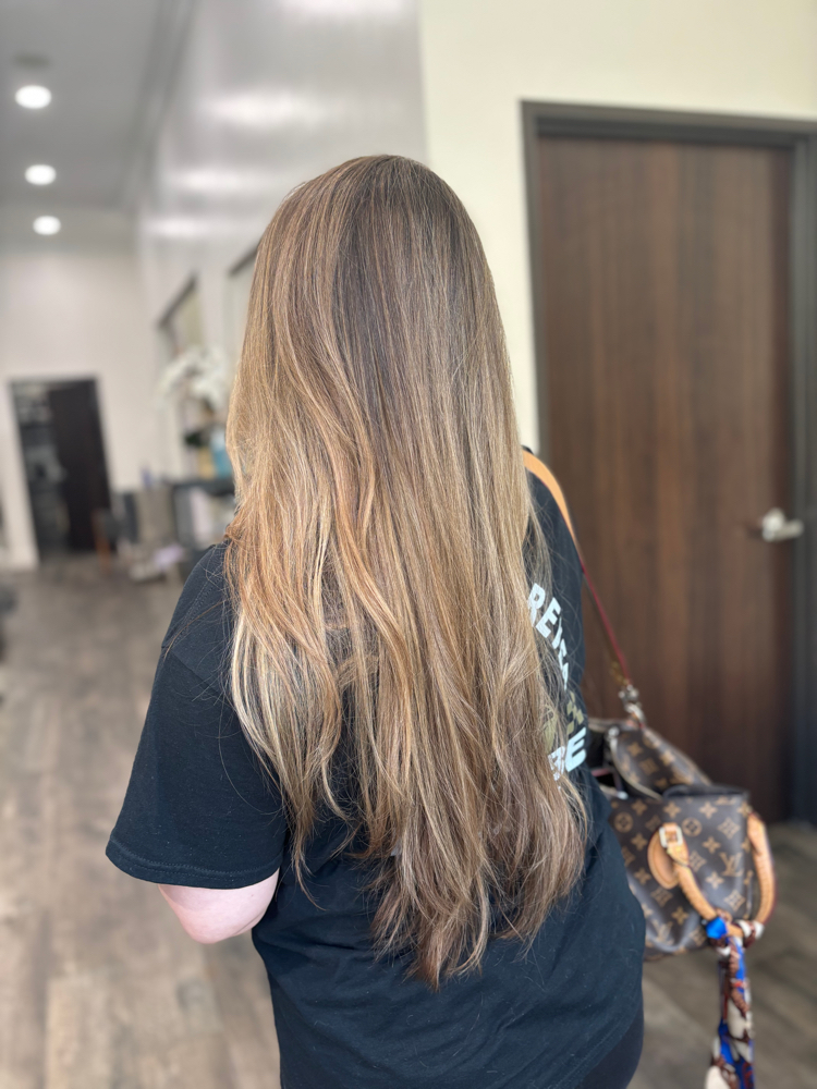 Full Highlight With Cut at Modern Monroe Hair Co. in Rockwall, TX