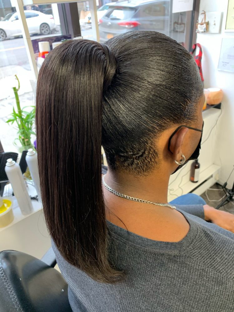 PONYTAIL/SMOOTH/GEL/PINS at BEAUTY SPECIALIST in Brooklyn, NY