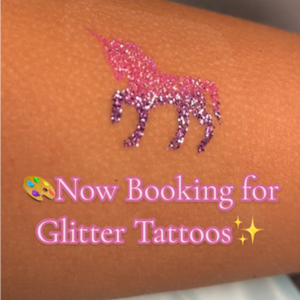 Glitter Tattoos Add-on Only at Glam By Brandi in Kingsville, TX