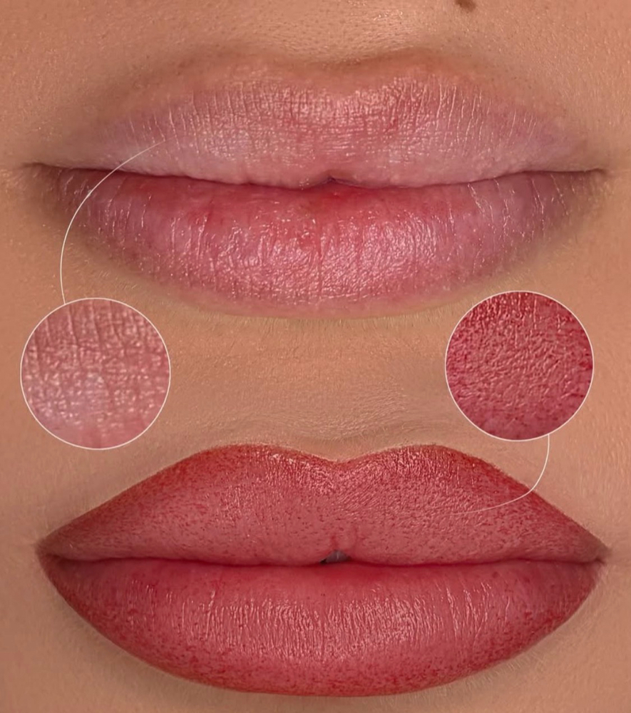 Lip Blush Semi Permanemanent Tattoo at Spoilish in Santa Clarita, CA