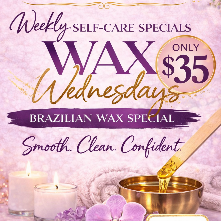 $35 BRAZILIAN WAX WEDNESDAY at Pure Divine Connection Beauty Wellness Studio in Atlanta, GA