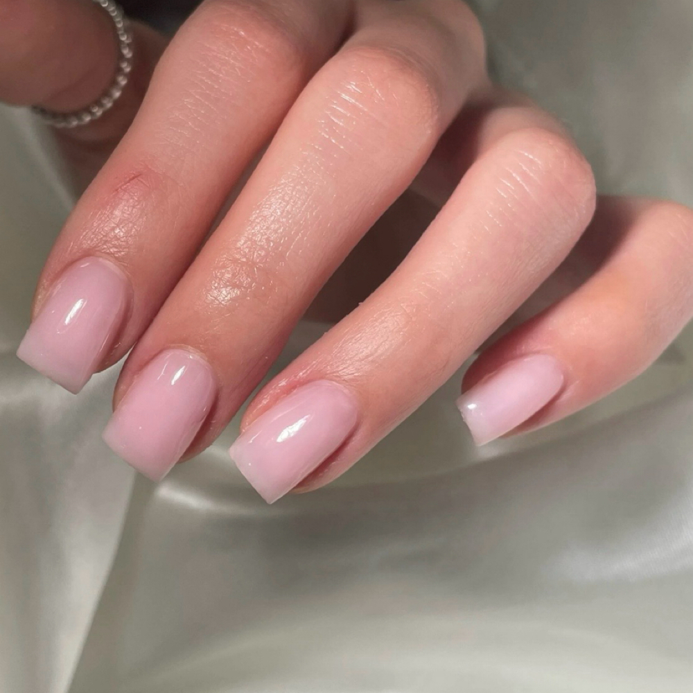 Hard Gel Fill On Natural Nail at D’s Nails in Spokane, WA