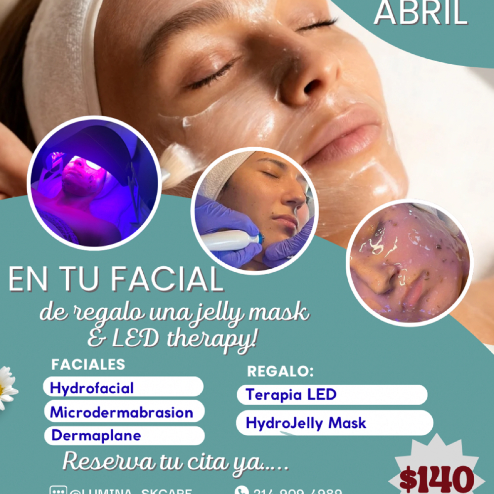 April Special - Jelly & LED- at Lumina Skincare Lounge in Lewisville, TX