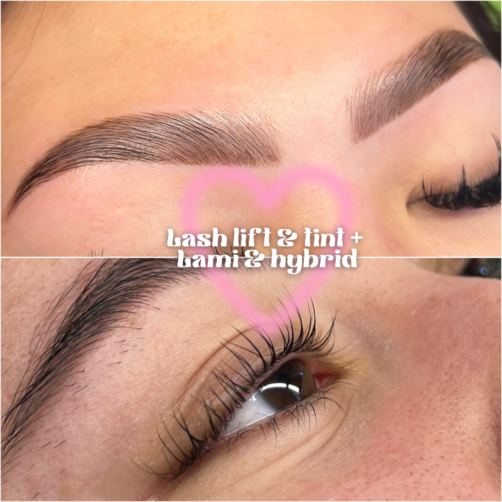 Lash Lift & Tint + Lami & Hybrid