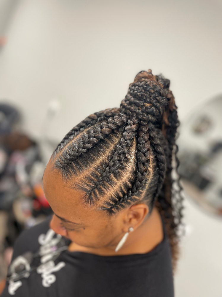 Feed-In Stitch Ponytail at Appointed Beauty in Romulus, MI
