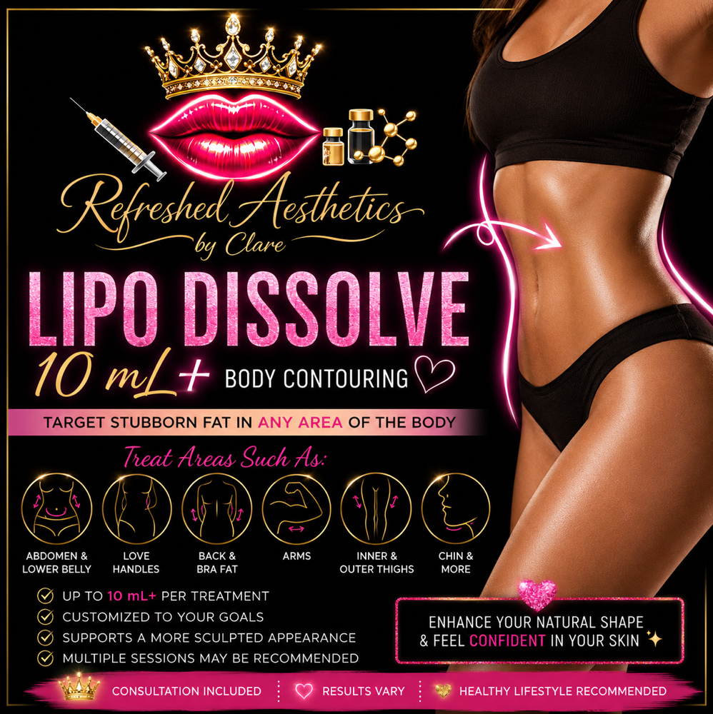 ✨ Lipo Dissolve –10 mL Body Contour at Refreshed Aesthetics by Clare in Weslaco, TX