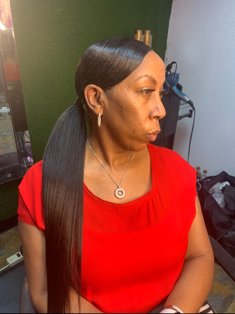 Back To School Slick Ponytail