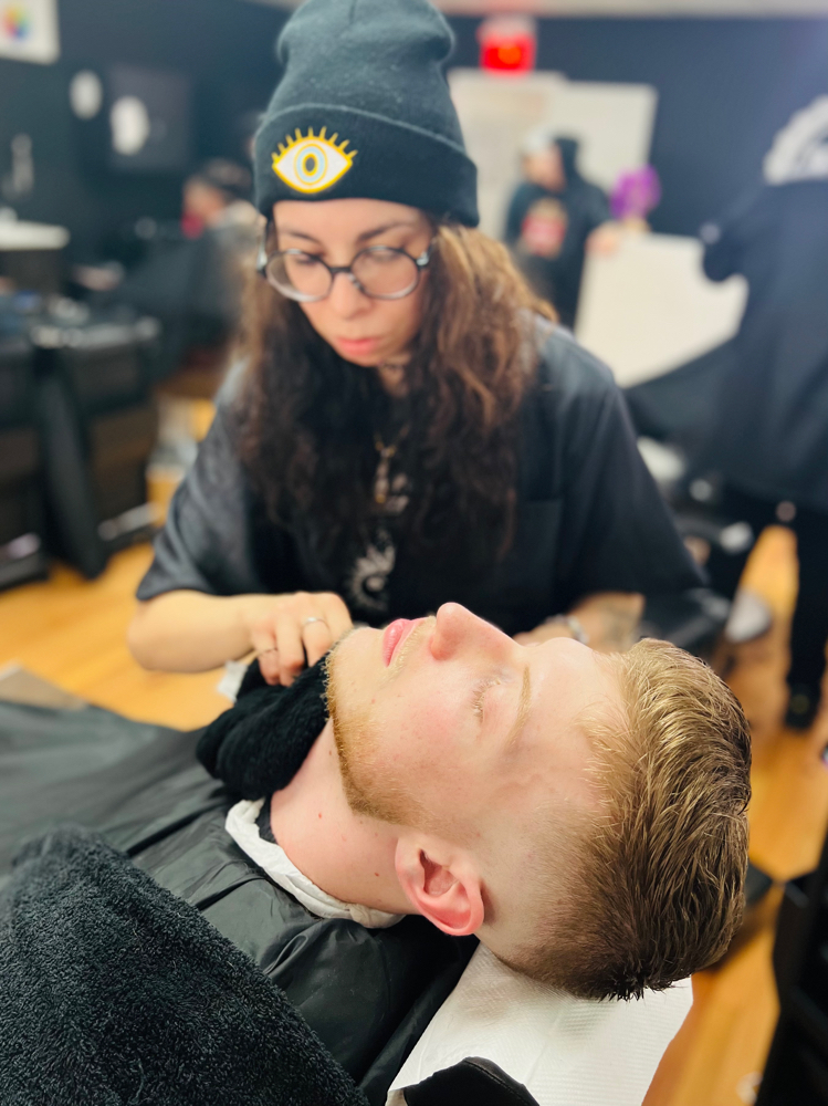 Haircut & Hot Towel Shave at Vanessa Bladez in Hinsdale, IL