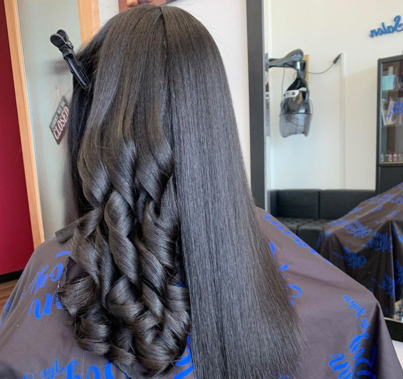 Hair Cut & Silk Press Package