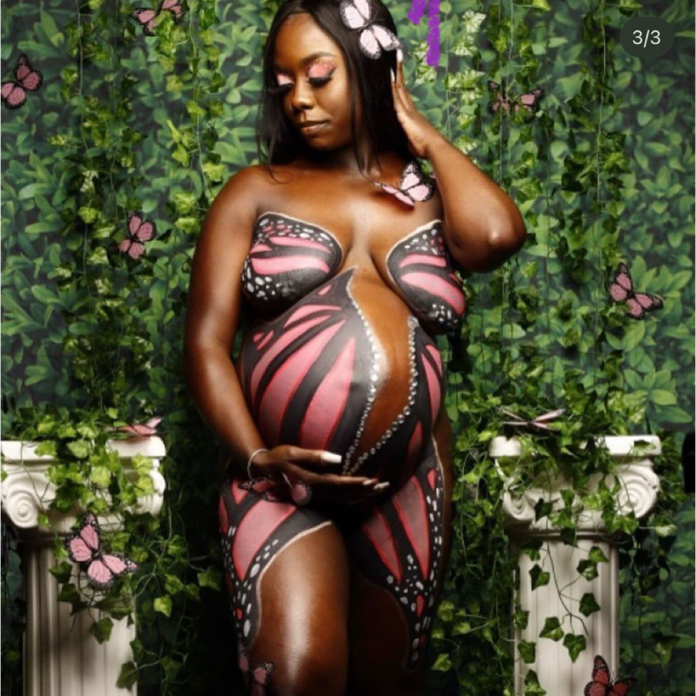Maternity Body paint Creative at Janea Young in Anywhere, IL