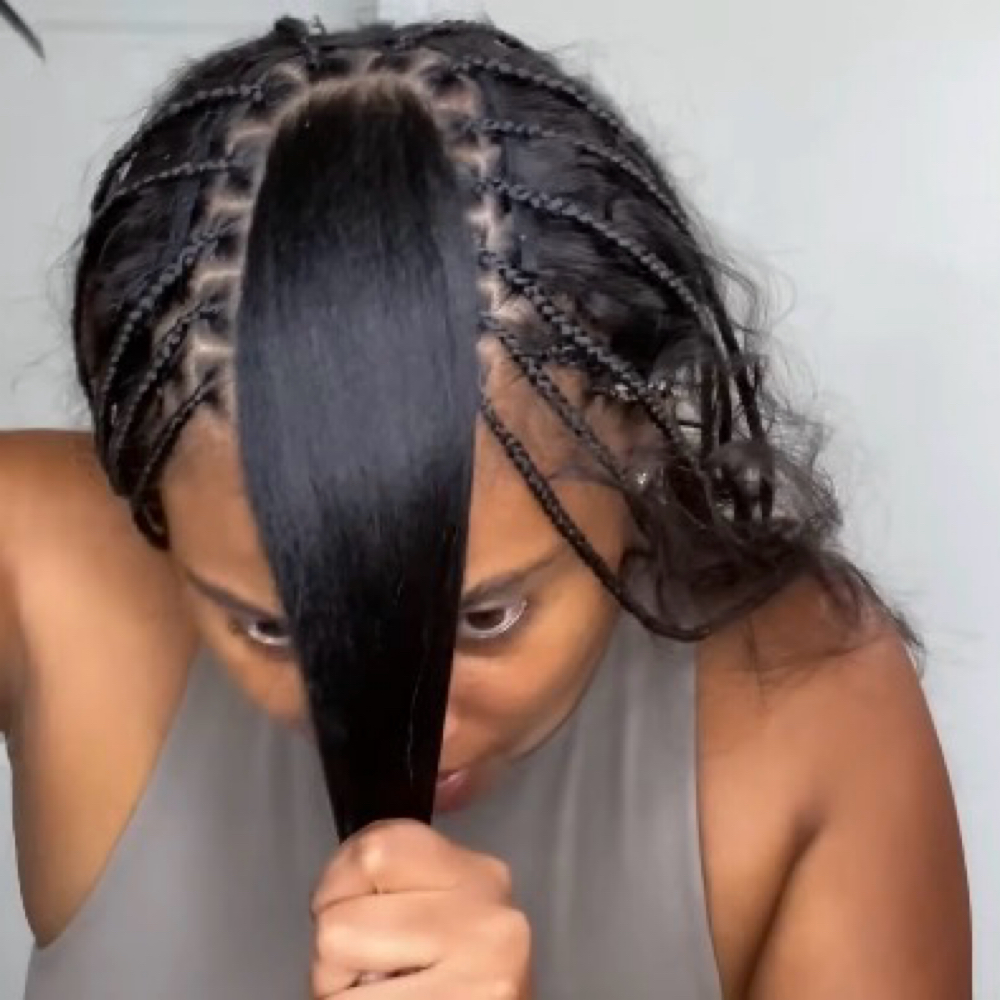 3/4 Sew-In 1/4 Pre-Part at Empire Stylez Beauty & Barber Shop in Cookeville, TN
